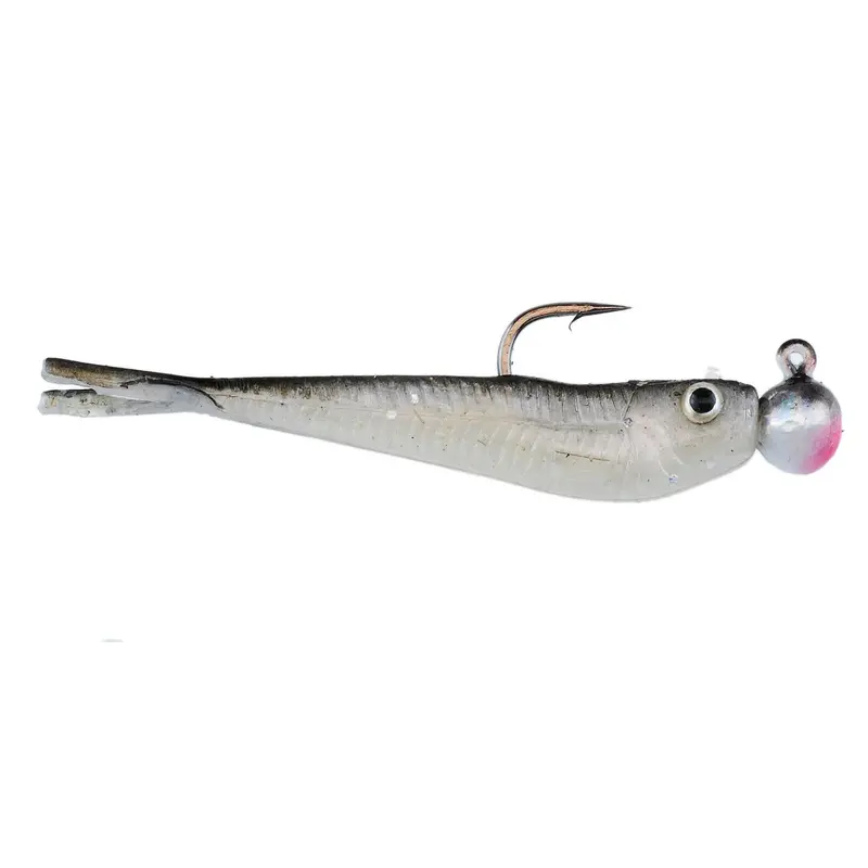 Berkley Powerbait Micro Minnow Soft Plastics – 2" Black Shad (10-Pack) 1
