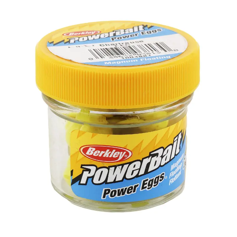 Berkley Powerbait Power Eggs Floating Magnum Soft Bait – Chartreuse, Original Scent 1