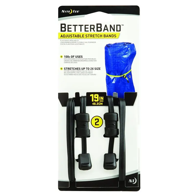 Better Bands Resistance Loop Set – 19", Black, 2-Pack 1