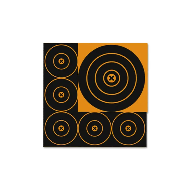 Big Burst Reactive Targets – 4" And 8" Diameter Self-Adhesive Shooting Discs 1