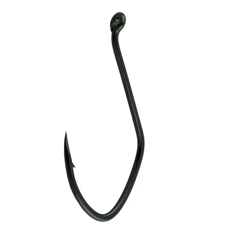 Big River Bait Hook – Size 7-0, Non-Shine Black Finish (Pack Of 6) 1
