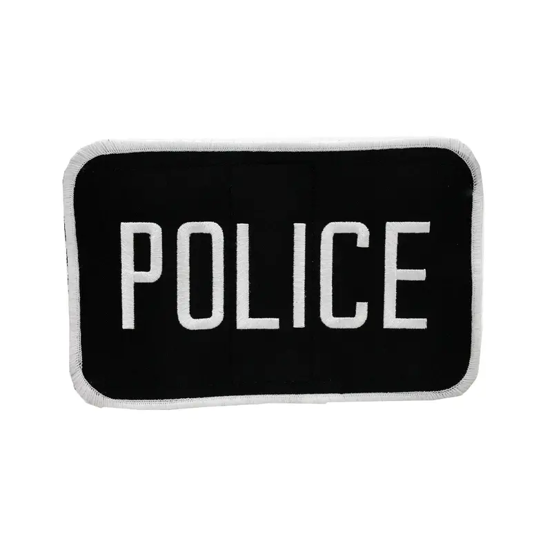Black-And-White Law Enforcement Patch – Embroidered Design 1