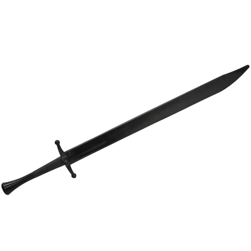 Black-Bladed Synthetic Langes Messer Sparring Sword With Black Hilt 1