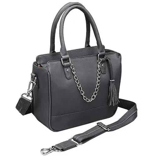 Black Park Avenue Premium Leather Tote 1