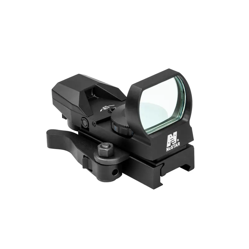 Blue Reflex Sight With 4 Reticle Options – Quick-Release Black Mount 1