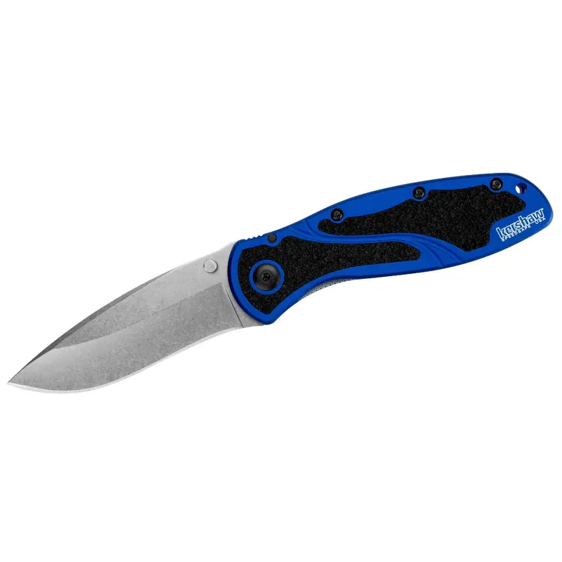 Blur Folding Knife – Navy Blue Stonewashed Blade, Retail Boxed 1