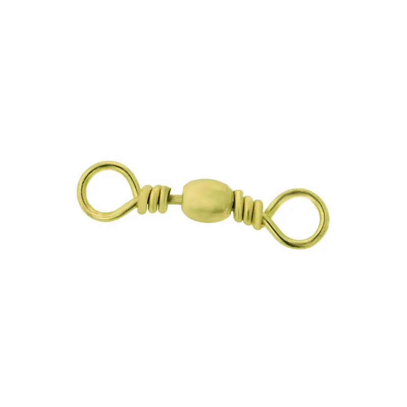 Brass Barrel Swivel – Size 2-0, 3-Pack 1