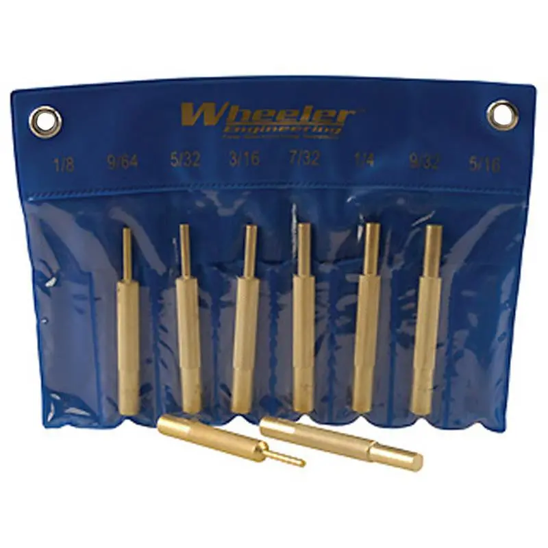 Brass Punch Set – Set Of 5, Hardened Steel Tips, Protective Case 1