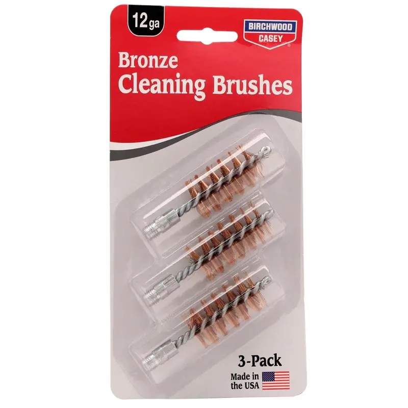 Bronze Bore Brush Set – 12 Gauge Shotgun, 3-Pack 1