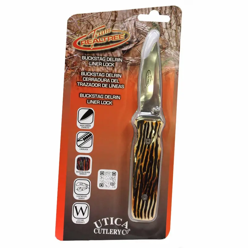 Buckstag Delrin Linerlock Folding Knife 1