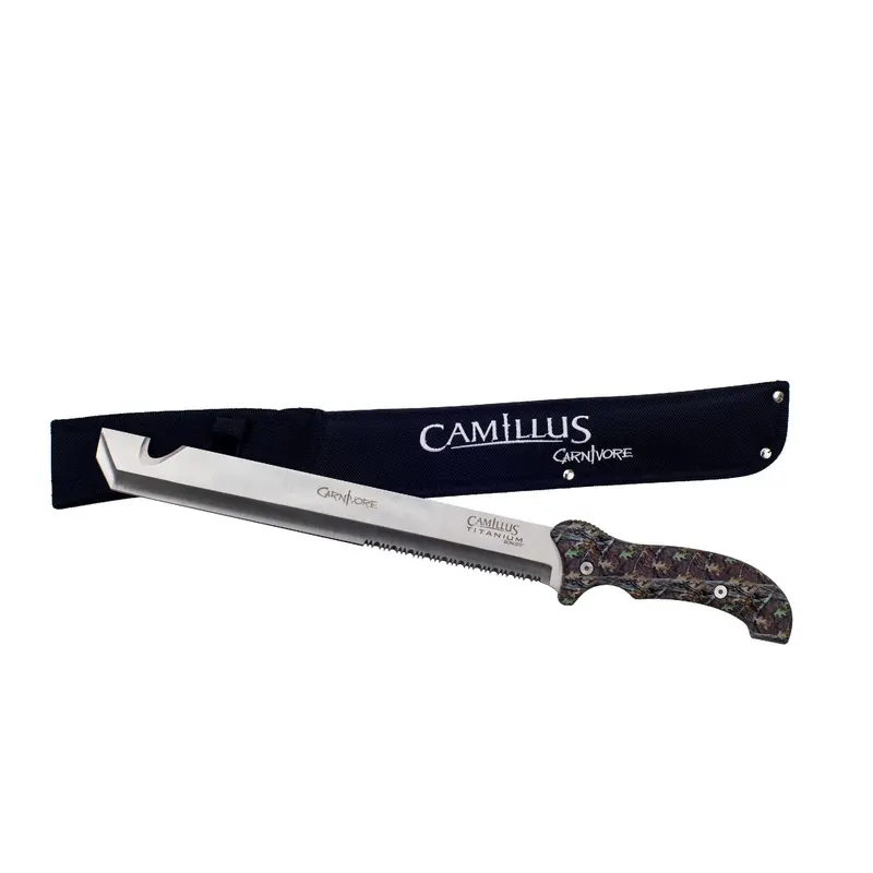 Camillus 18-Inch Carnivore Machete – Titanium-Bonded Full-Tang Blade 1
