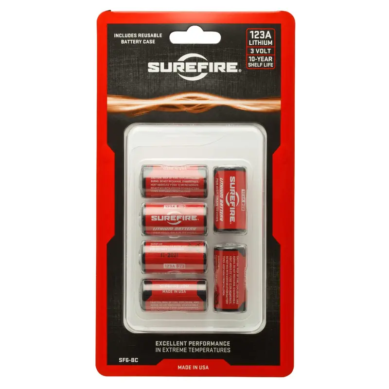 Clamshell-Packaged Set Of 6 Sf123A Batteries With Holder 1