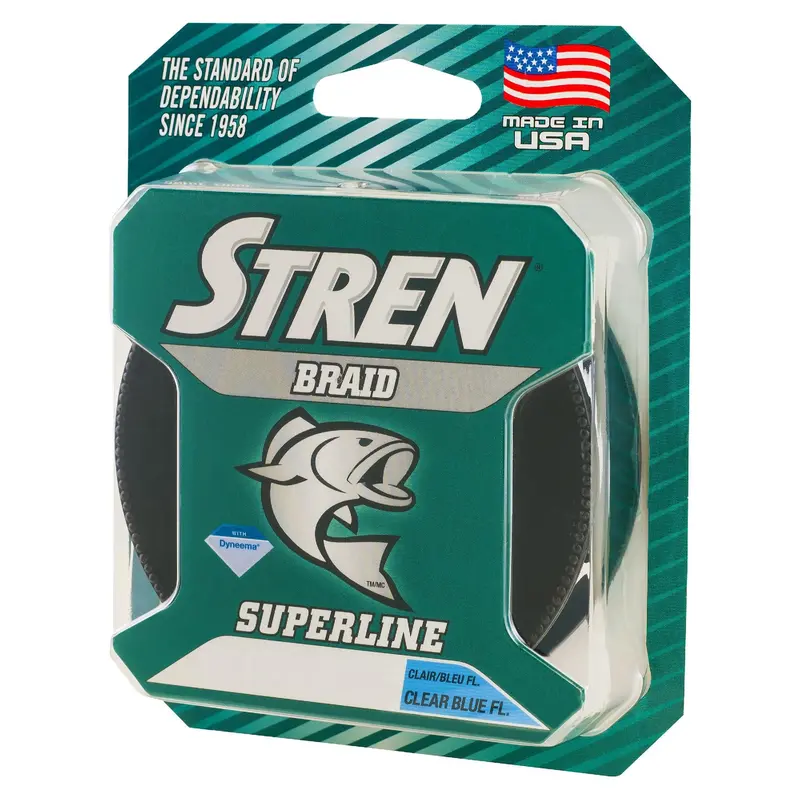 Clear-Blue Fluorescent Braided Fishing Line – 150 Yards, 40 Lb Strength, 0.012" Diameter 1