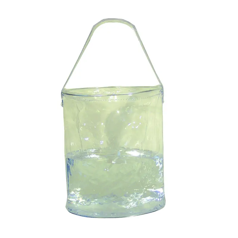 Clear Folding Water Bucket – Collapsible & Lightweight 1