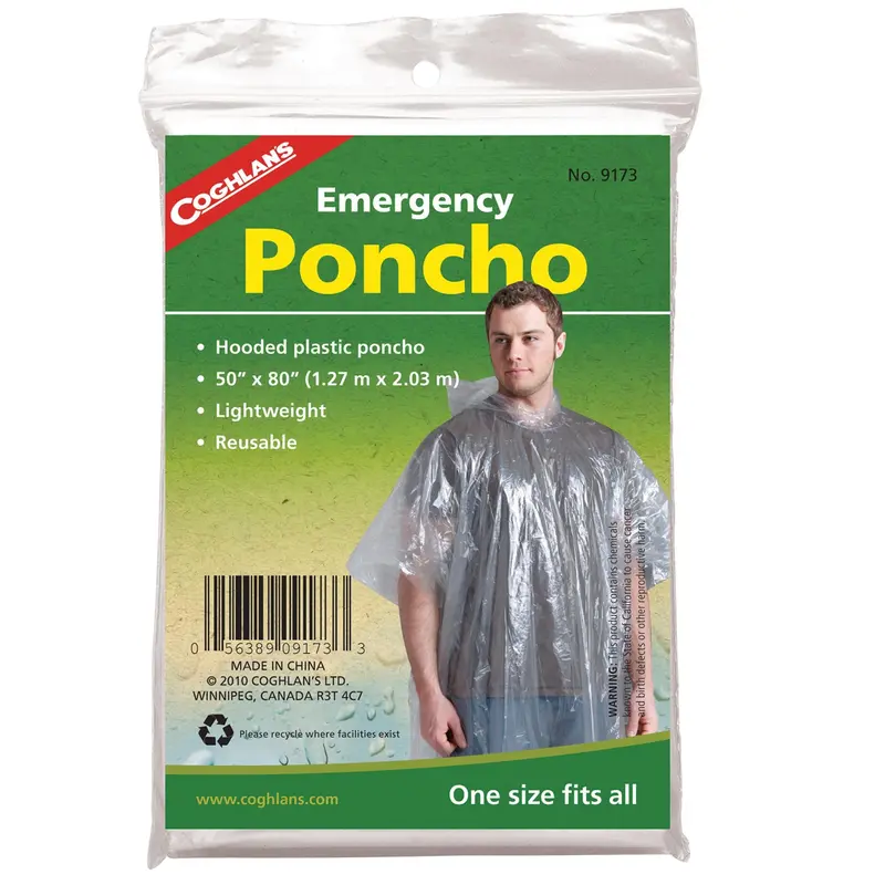 Compact Emergency Rain Poncho For Outdoor Survival 1