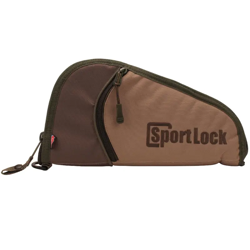 Compact Khaki-And-Dark-Gray Handgun Carry Case – 13 Inches 1
