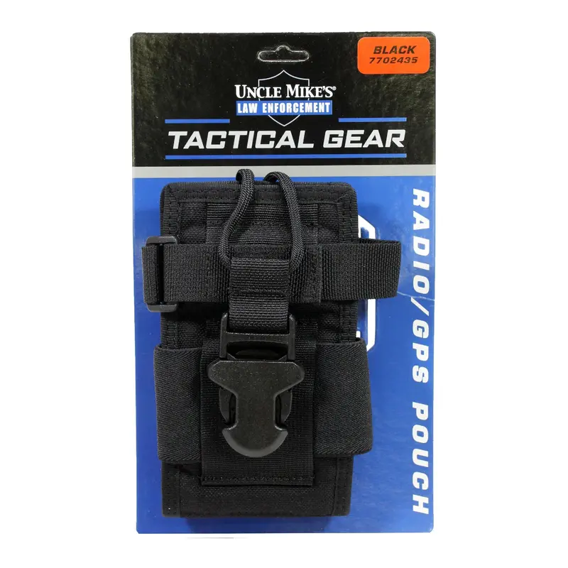 Compact Radio And Gps Pouch – Molle-Compatible, Black 1