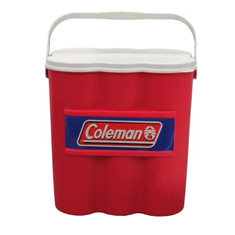 Cooler Chiller Portable Can Cooler – Red, 12-Can Capacity With Ice Subsystem 1