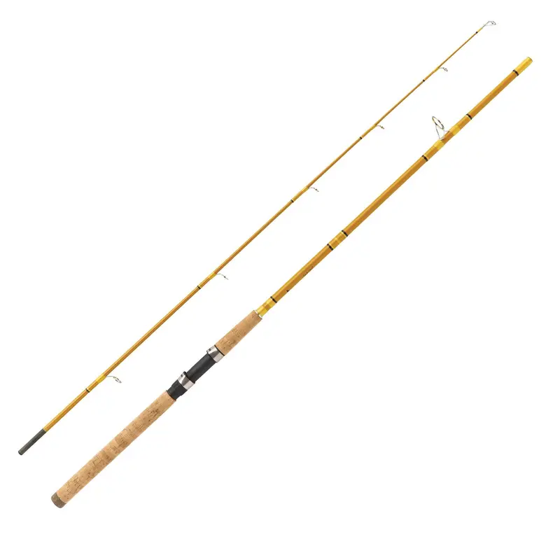 Crafted Glass Spinning Rod – 6' Medium-Heavy Power, 2-Piece Gold-Glass Build 1
