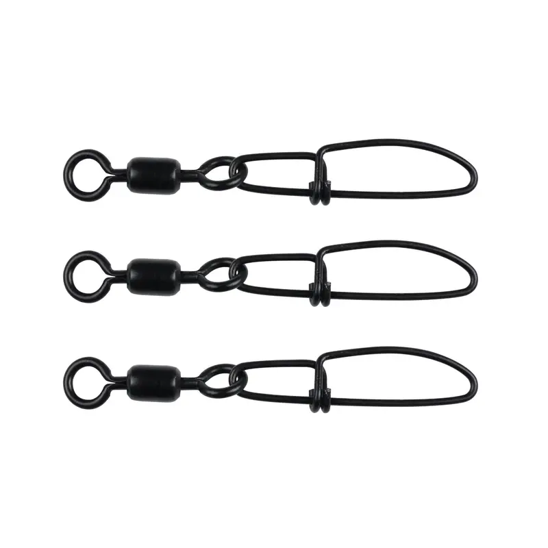 Cross-Lok Snap-Swivels – Size 3, 100 Lb Test, Black (Pack Of 3) 1