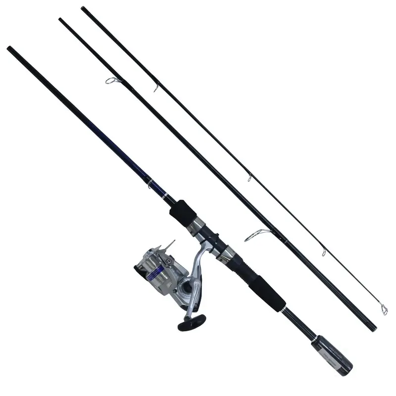 D-Shock Freshwater Spinning Combo – 6'6" 3-Piece Rod, Medium Power, 2-Bearing Reel 1