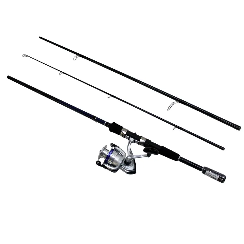 D-Shock Spinning Combo – 7' 3-Piece Rod, Medium Power, 2-Bearing Reel 1
