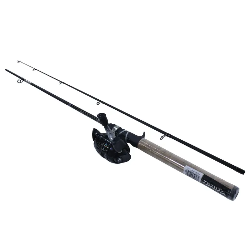 D-Turbo Spincast Combo – 6' Medium Power, 2-Piece Rod, 4.3:1 Gear Ratio, 8–16 Lb Line Rating 1