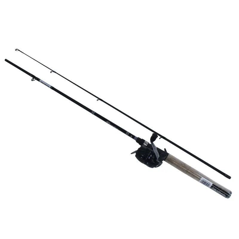 D-Turbo Spincast Fishing Combo – 4.3:1 Gear Ratio, 5'6" Two-Piece Rod, Medium-Light Power (6–12 Lb) 1
