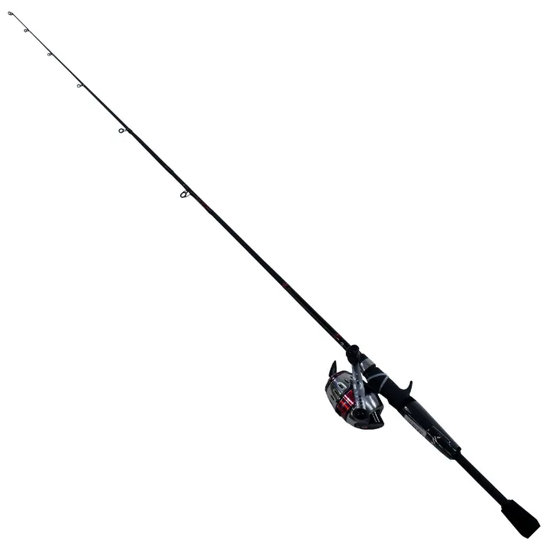 D-Turbo Spincast Fishing Combo – Single-Bearing, 6' Two-Piece Rod, Medium Power 1