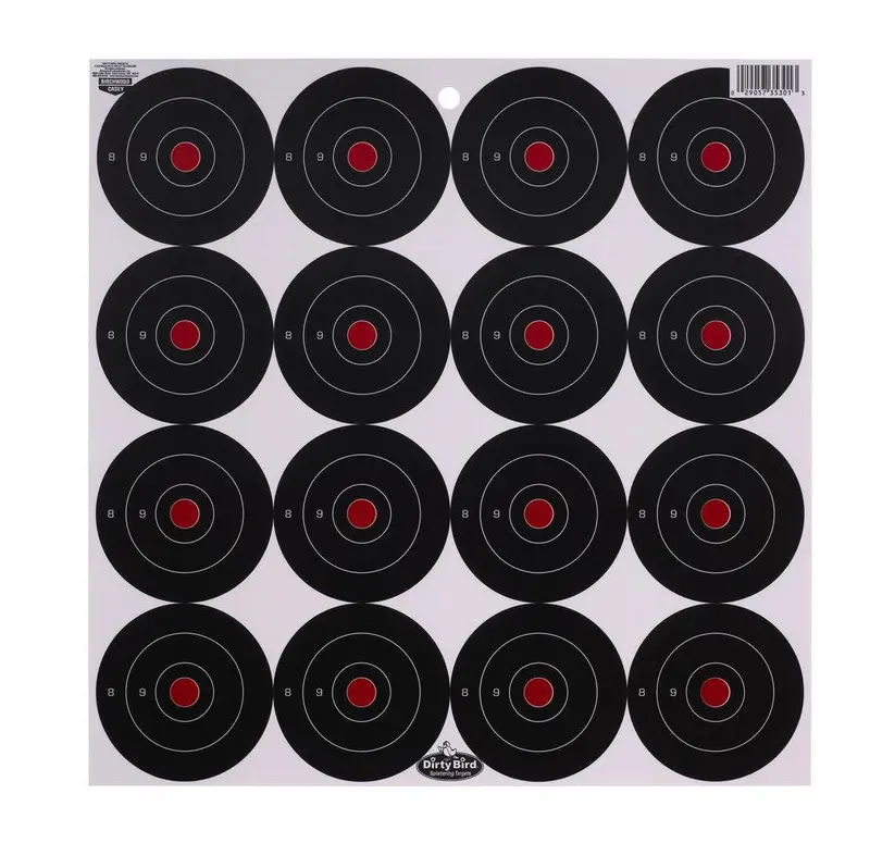 Dirty Bird 3" Bullseye Paper Targets – Precision Shooting Practice (100-Pack) 1