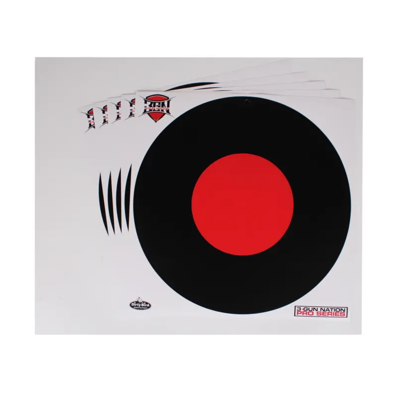 Dirty Bird 3-Gun Nation Paper Target – 17.25 Inch Format, Sold In Packs Of 5 1