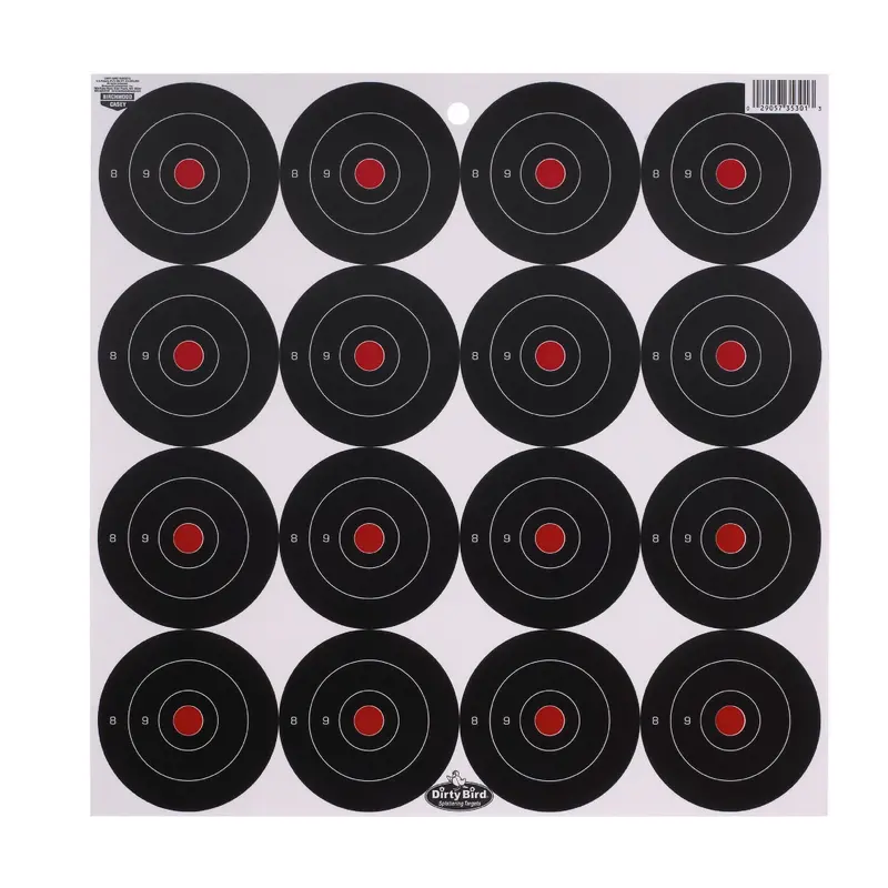 Dirty Bird 3-Inch Round Paper Shooting Targets – 12-Pack 1