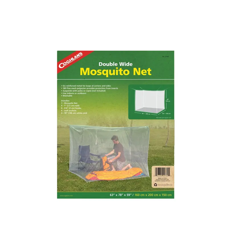 Double-Layer Mosquito Net – Breathable White Mesh 1