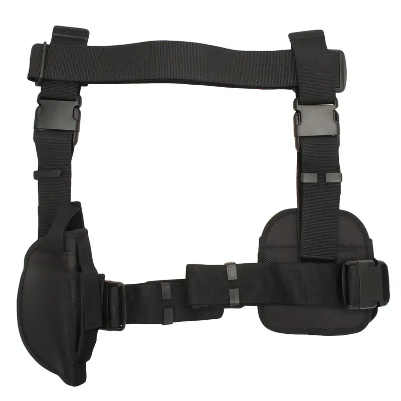 Drop-Leg Holster & Magazine Carrier – 3-Piece Tactical Set, Black 1
