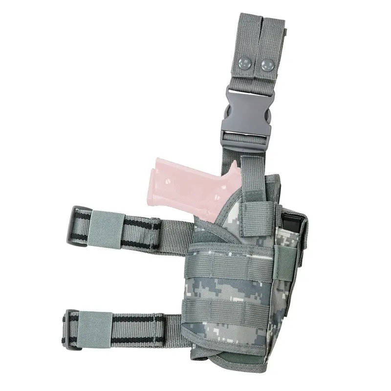 Drop-Leg Tactical Holster With Digital Camo Pattern 1