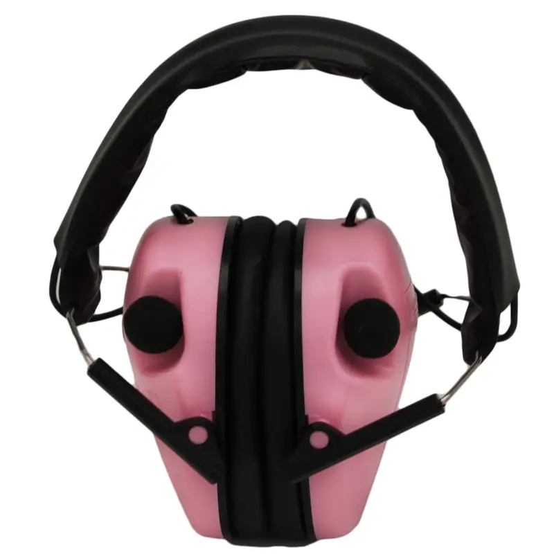 E-Max Electronic Hearing Protection – Pink Ansi-Certified Ear Muffs With Amplification 1