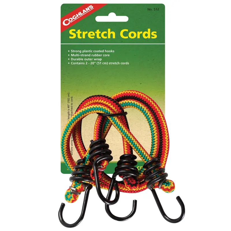 Elastic Stretch Cords – 20-Inch Length, Twin-Pack 1