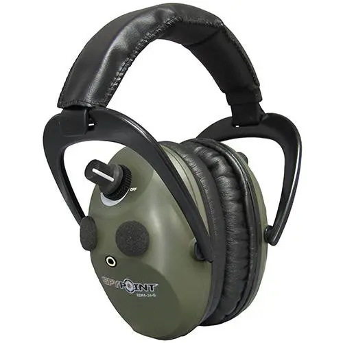 Electronic Em Shooting Muffs – 4–24X Amplification, Green Camo 1