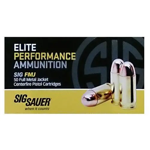 Elite Performance .38 Super +P Ammo – 125-Grain Fmj, Box Of 50 1