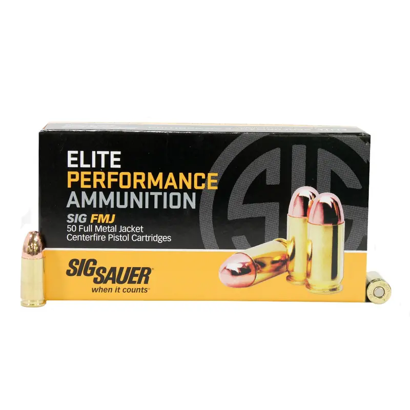Elite Performance 9Mm Fmj Ammo – 124-Grain Full Metal Jacket, 50-Round Box 1
