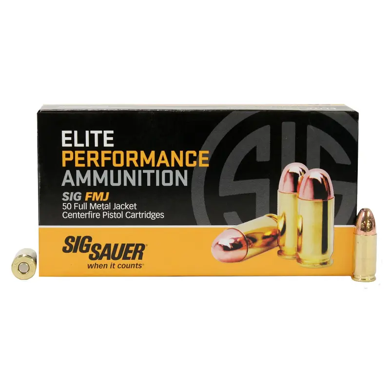 Elite Performance 9Mm Fmj Ammunition – 147-Grain Full Metal Jacket, 50-Round Pack 1