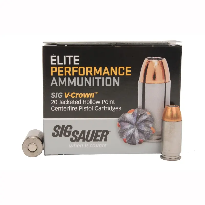 Elite V-Crown .45 Acp Ammo – 200-Grain Jhp, 20-Round Box 1