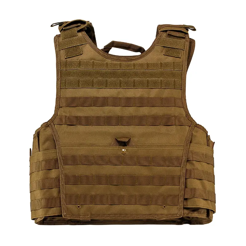 Expert-Series Plate Carrier Vest – Large Size, Tan Tactical Design 1