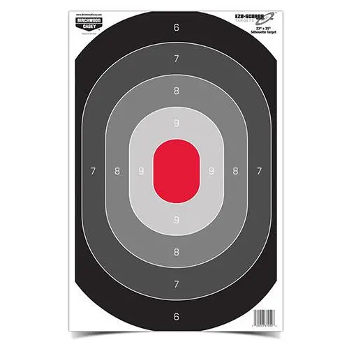 Eze-Scorer Large Oval Shooting Target – 23" X 35" (Pack Of 5) 1