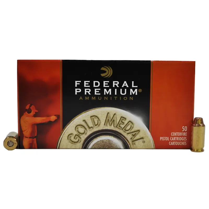 Federal Premium Gold Medal Match .45 Acp Ammo – 185-Grain Fmj Swc, 50 Rounds 1