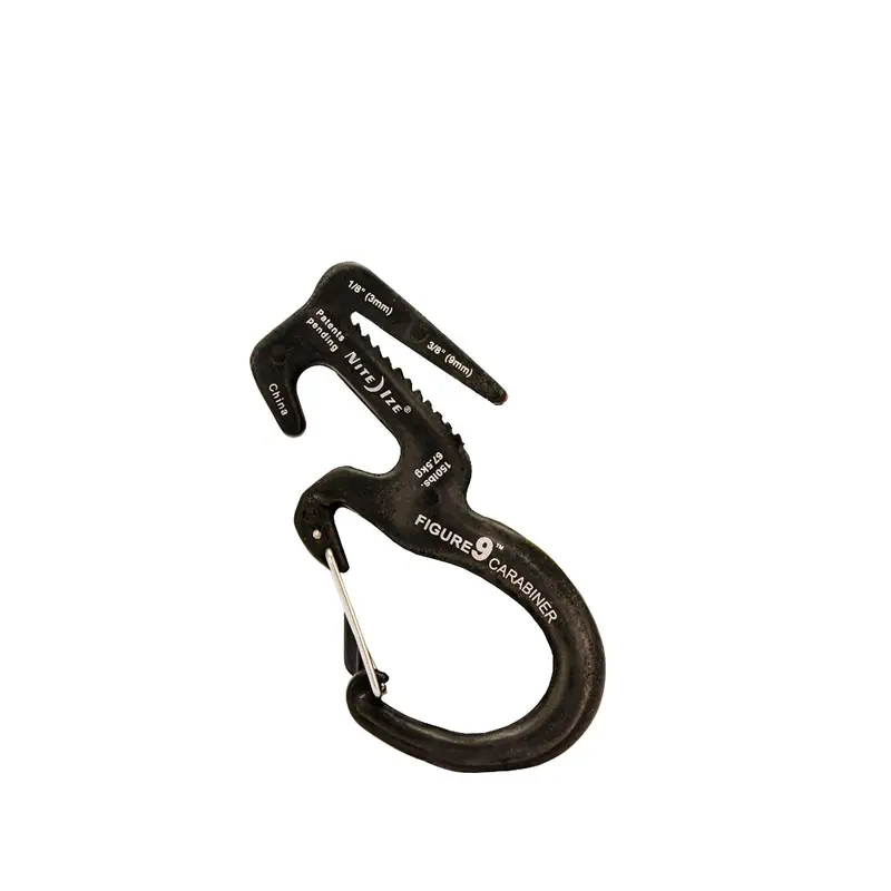 Figure 9 Heavy-Duty Black Carabiner – Large Size For Gear Attachment 1