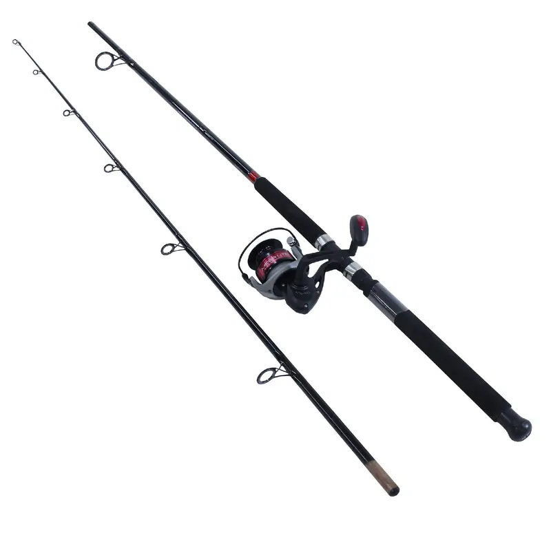 Fin Nor Mega Lite Spinning Combo — 10-Foot Two-Piece Heavy-Power Rod, Size 80 Reel, 1–6 Oz Lure Capacity 1