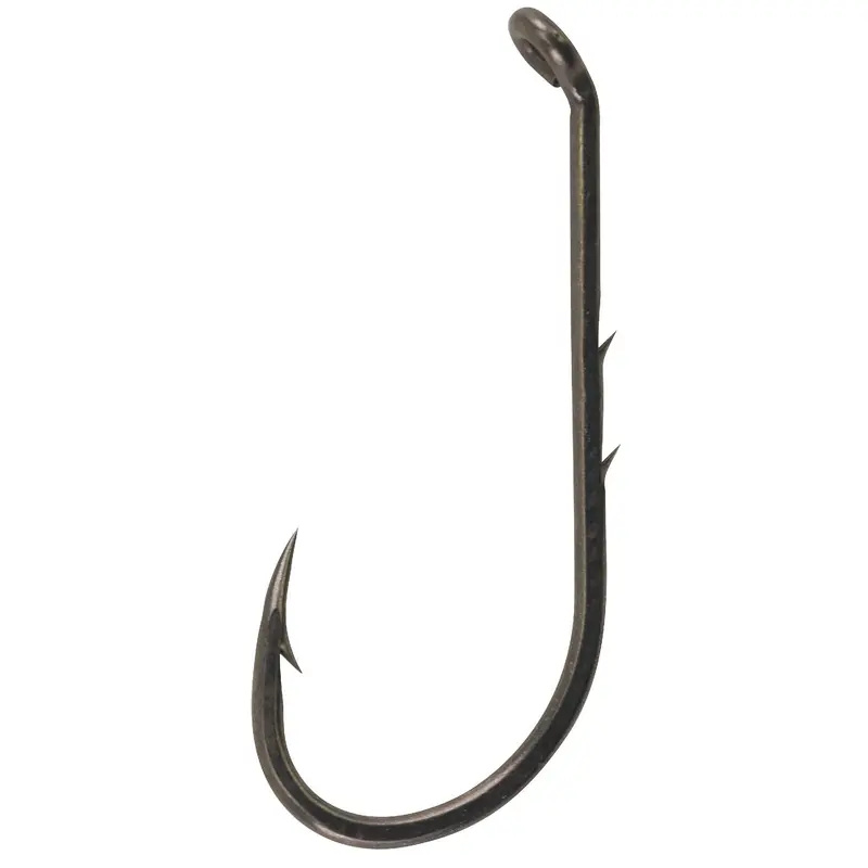 Fusion19 Baitholder Fishing Hooks – Size 4/0, Smoke Satin Finish (6-Pack) 1