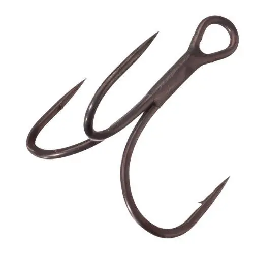 G-Finesse Treble Hook – Size 2, Non-Shine Black, 6-Pack 1
