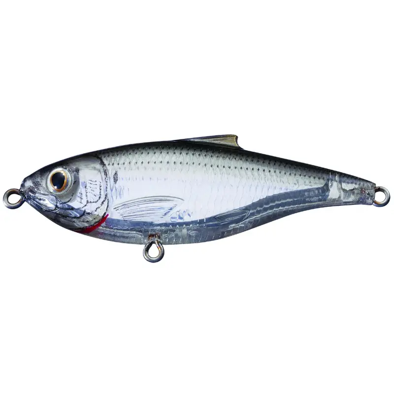 Ghost-Natural Scaled Sardine Twitchbait – 3.5", Surface-To-1 Ft Depth, #2 Hook 1